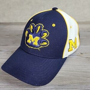 Zephyr Michigan Wolverines Baseball Hat Cap Blue Adjustable Embroidered Paw NCAA